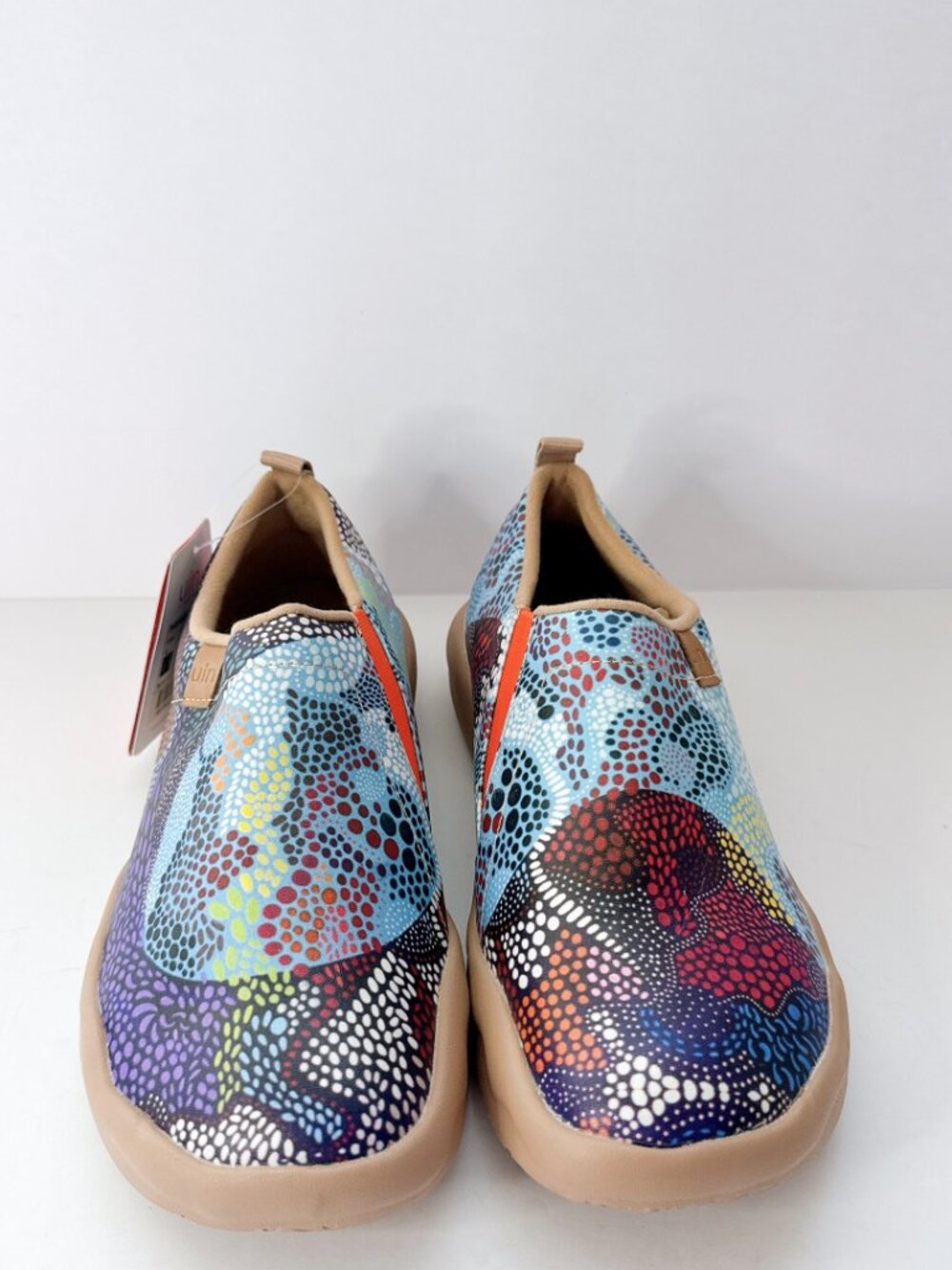 Women’s Size 8.5 UIN Underwater Mosaic Canvas Slip-On Shoes Comfy